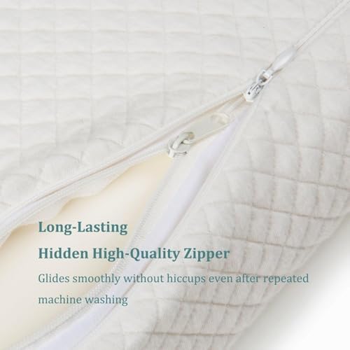 EPABO Contour Memory Foam Pillow Orthopedic Sleeping Pillows, Ergonomic Cervical Pillow for Neck Pain - for Side Sleepers, Back and Stomach Sleepers, Free Pillowcase Included (Firm & Standard Size