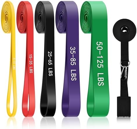 5-Level Resistance Bands for Working Out, Pull Up Assistance Bands