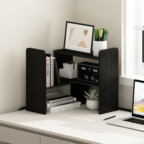 Furinno Classic Geometric Desk Organizers and Accessories, Black Espresso
