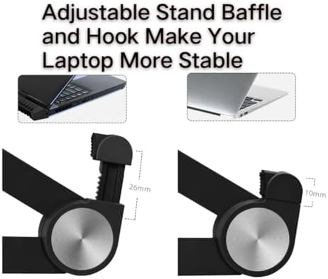 Portable Laptop Stand for Hp ProBook 445 14 inch G9 Laptop for Desk,Made of Reinforced Nylon, 304 Stainless Steel and Silicone