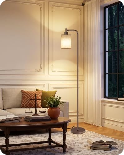Dimmable Floor Lamp for Living Room with Remote & 10W Bulb