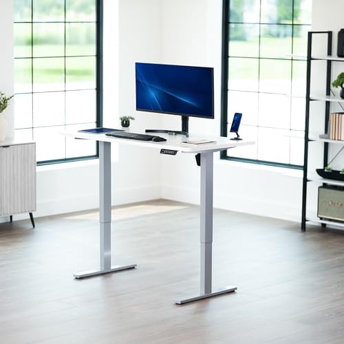 VIVO White 55 x 28 in Standing Desk, DESK-KIT-1G55W