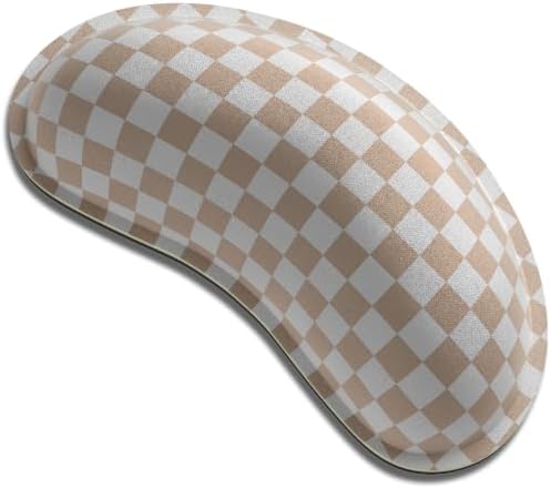 Dapesuom Mouse Wrist Rest, Cute Ergonomic Memory Foam Mouse Wrist for Computer Desk Mats Support, Hand Rest Pad Cushion for Gaming, Office, Laptop, Men, Women, Pain Relief & Easy Typing, Clay