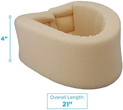 NOVA Soft Foam Neck Brace – Universal Adjustable Cervical Collar for Sleeping & Support, Neck Support Brace for Neck Pain Relief, Spine Pressure, Whiplash & Injury – Available in 2.75”, 3.5” & 4”