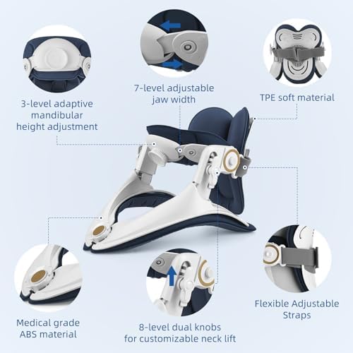 Neck Stretcher Cervical Traction Device - Adjustable Lightweight Neck Support Brace for Cervical Spine Decompression,Pain Relief Neck Decompression Tension Relief, FSA Eligible HSA Eligible