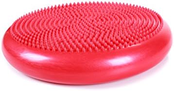 Cando-30-1870 CanDo Inflatable Balance Disc for Balance Training, Proprioception, Strengthening Lower Extremities, Posture, Back Pain, Stress Relief, Restlessness and Anxiety. Red, 14” Diameter