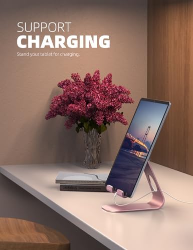 Lamicall iPad Stand Adjustable Tablet Holder, Sturdy Aluminum, Multi-Angle