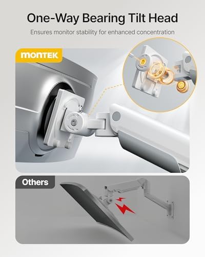 monTEK Monitor Wall Mount for 17-57" Ultrawide, 59.4 lbs, White