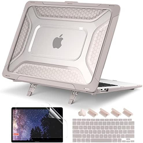 Batianda HexArmor Case for MacBook Air 13 Inch 2018-2020,Rock Grey