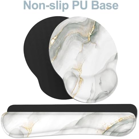 Ergonomic Mouse Pad with Wrist Rest and Keyboard Wrist Rest, Mousepad