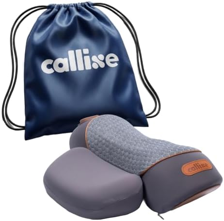 CALLIXE Original TheraPillow – 3-in-1 Neck Massager Pillow with Heat & Gentle Traction | Relaxing Neck & Shoulder Support with Vibration Massage, Wireless Design & USB-C Charging
