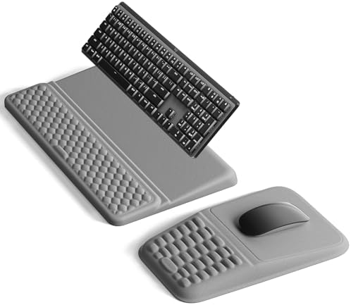Vaydeer Keyboard Stand and Mouse Pad Set, Soft Memory Foam Wrist Rest