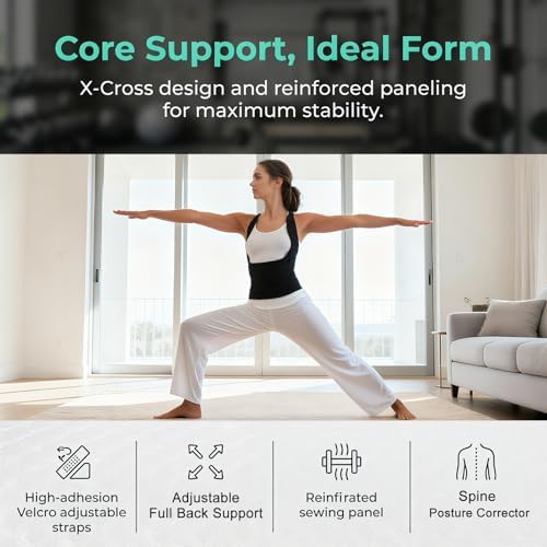 Posture Corrector for Women,2-in-1 Back Brace with Shoulder Support