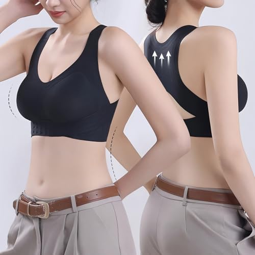 Posture Corrector Bra for Women Wireless Front Closure Cross Back Bras