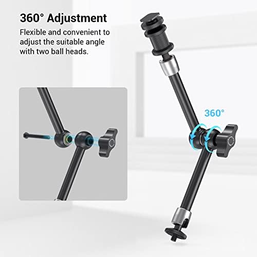 SMALLRIG 11'' Articulating Magic Arm and Clamp with 1/4 and 3/8 Thread