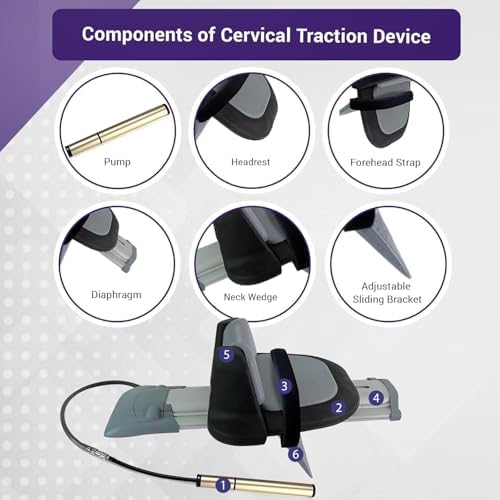 Clinical Grade Cervical Traction Device by Theratrac Air – Advanced Neck Support with Air Pump Technology for Pain Relief, Spine Alignment & Disc Health