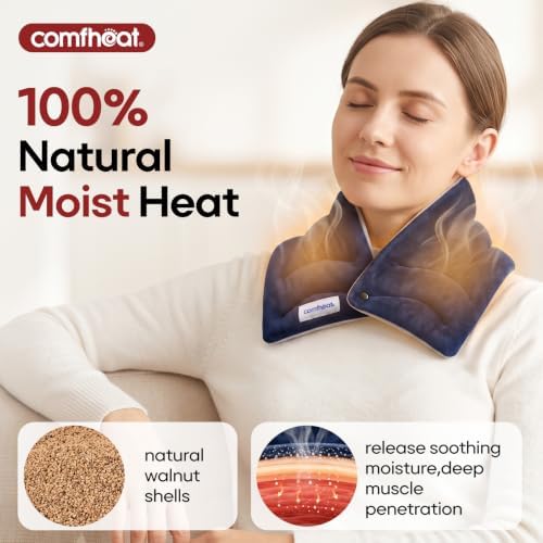 Neck Heating Pad Microwavable for Pain Relief, Moist Hot Compress