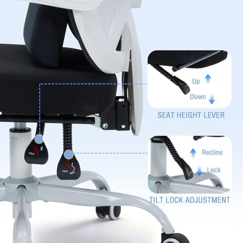 Ergonomic Office Chair with footrest, 90-160° Recline Computer Desk Chair