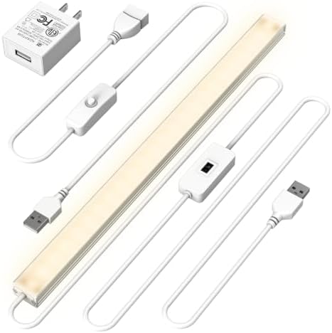 ASOKO 12Inch Hand Wave Activated Under Cabinet Lights-Warm White 3000K