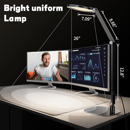 LitONES LED Desk Lamp for Home Office, Soft Edge-lit Design, Modern Style