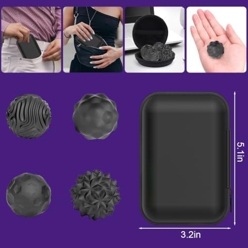 BUSOHA Silicone Magnetic Fidget Balls - 8 Pack Fidget Toys for Adult