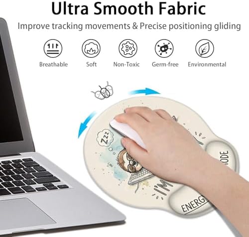 Britimes Ergonomic Mouse Pad with Wrist Support, Sloth Kawaii