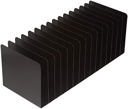 MMF Industries STEELMASTER Desk File Organizer | 15 Compartments | Scratch & Chip-Resistant Finish | Durable Steel Construction | Vertical File Organizer