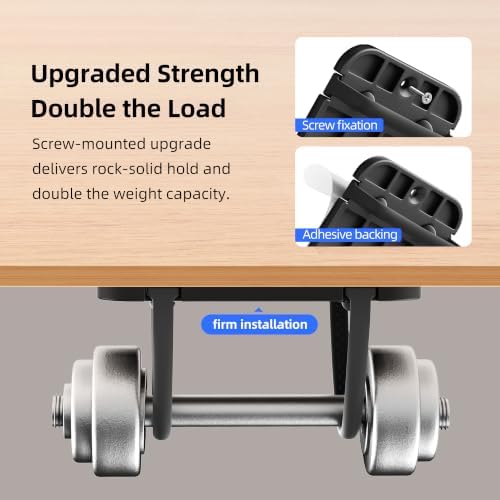 2 Pack Upgraded Laptop Charger Holder,Adjustable Silicone Strap Power Brick Organizer With Heat Dissipation,Under Desk Cable Management Mount For Most Power Adapters,Chargers,Screws & Adhesive