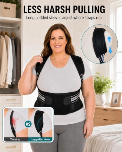 Women's Plus Size Posture Corrector 5XL, Full Back Support for Home Use