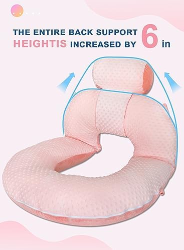 INSEN Reading Pillow, Back Pillow for Sitting in Bed and Couch, Gaming Pillow for Adults, Sit Up Support for Bed