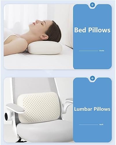 Multi-Applications Latex Sleep Pillow Office Desk Nap Pillow Breathable Head Support Bed Pillow Cushion for Home, Office, Trip (Pink)