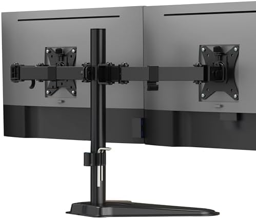 Mount-It! Dual Monitor Desk Stand Mount for 2 Screens VESA 75x75 & 100x100