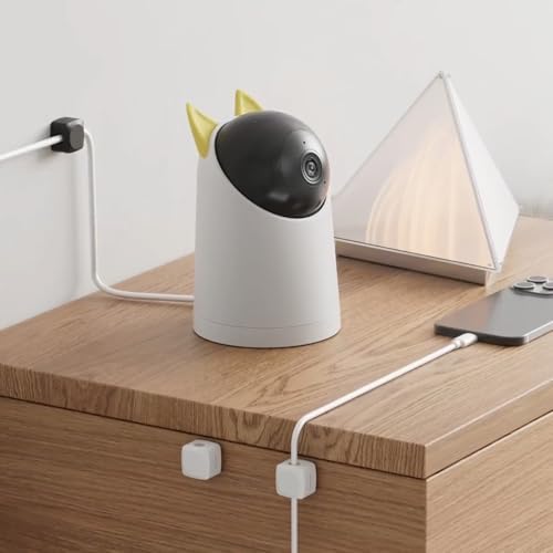Rotatable Cable Clips, 8 Pack Cord Holder for Nightstand