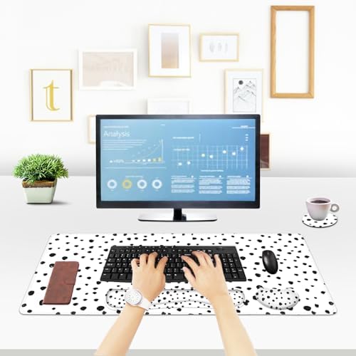 ToLuLu Ergonomic Gaming Mouse Pad, Memory Foam Keyboard Mouse Wrist Rest