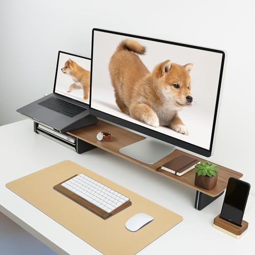 Leather Desk Pad Mat, Latte Desk Mat, 23.6" x 13.7"