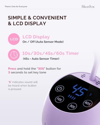 MelodySusie Gooseneck Cordless UV Nail Lamp P-ArtM2 Light for Nail Tips