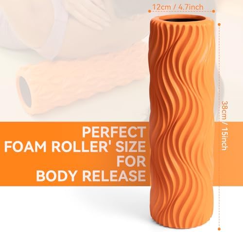 SUBCULTUREPICK Foam Roller Muscle Massage Roller for Back Pain & Stretching