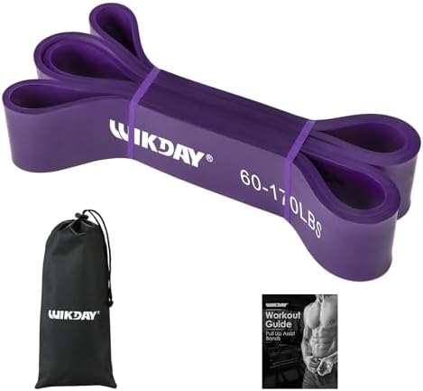 WIKDAY Resistance Bands for Working Out, Exercise Bands, Workout Bands, Pull Up Assistance Bands for Body Stretching Training Physical Therapy Muscle Training for Men & Women