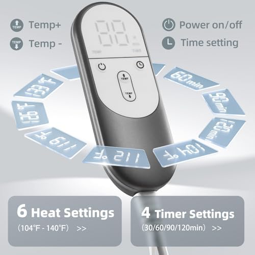 VALGELUIK Heating Pad for Back Pain Relief, 12"x24" Electric Heat Pad Gifts