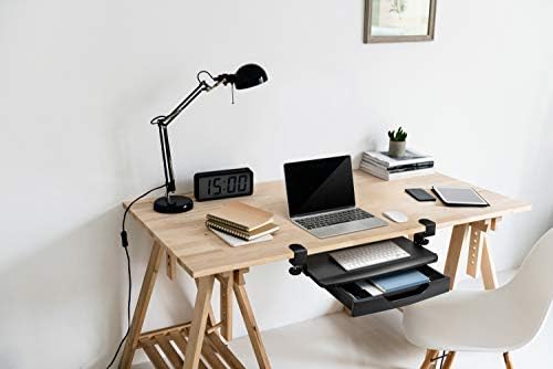 Mobotron Clamping Under-Desk Keyboard Tray with Drawer