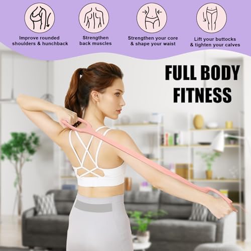 Figure 8 Resistance Bands with Handles,Silicone Exercise Band Set