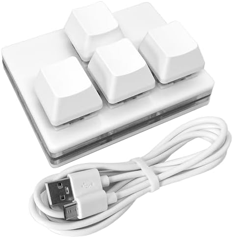 USB Mini 4-Key Keypad Mechanical Gaming Keyboard RGB Macro Pad