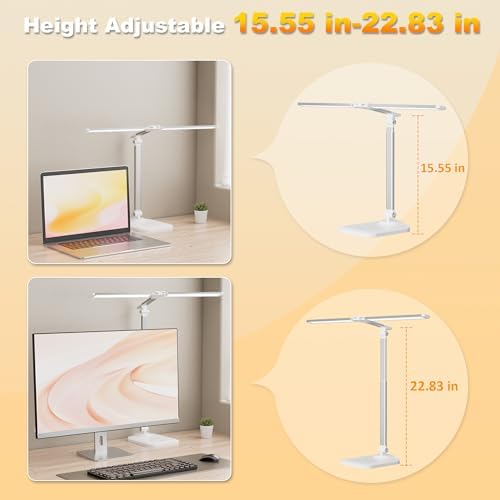 LED Desk Lamp for Home Office, Height Adjustable Architect Desk Light