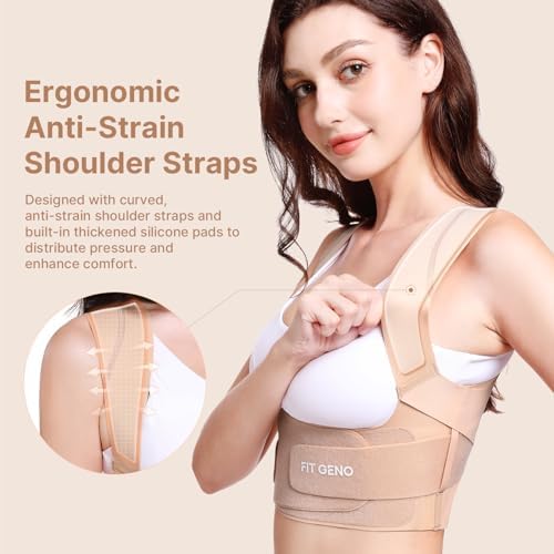 Fit Geno Invisilite Posture Corrector for Women Adjustable Upper Back Brace