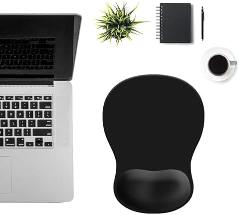 Mouse Pad, Mouse Pad with Wrist Support (Black)