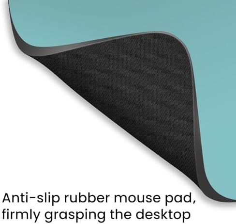 Small Mouse Pad 6 x 8 Inch, Horizontal and Vertical Flexible use. Great for Traveling, Wireless laptops, Keyboard Trays, Offices, etc. (Dark Green)