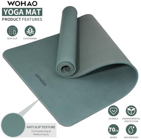 8mm Thick Yoga Mat Non Slip for Women Men