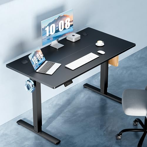 DUMOS 40 Inch Electric Standing Desk, Memory Adjustable Home Office Desk