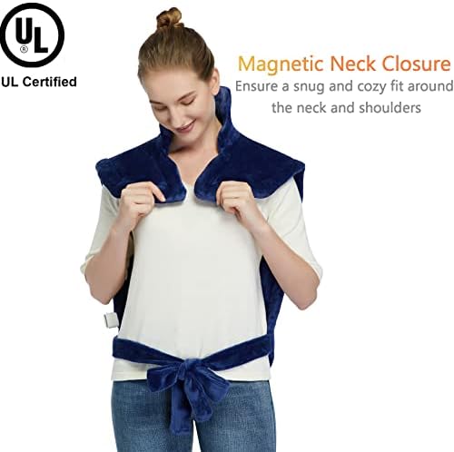 CAROMIO Heating Pad for Neck and Shoulders Back Pain Relief