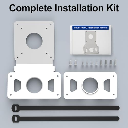 Adapter VESA Mount Kit Compatible with Apple iMac 21.5 inch & 27 inch Models Late 2009 to 2020, Heavy-Duty Alloy with Durable Coating, Converts to 75x75/100x100 mm VESA Pattern, All Screws Included
